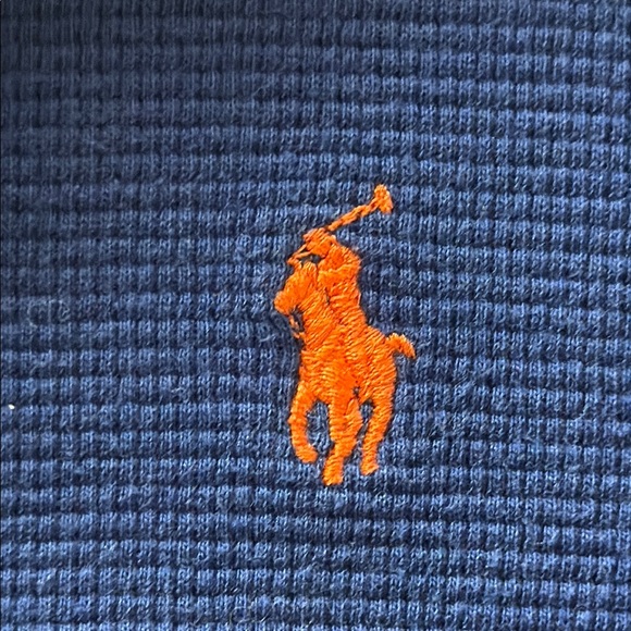 Ralph Lauren Blue Long Sleeve Polo - Picture 3 of 3